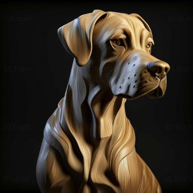 3D model Cuban Great Dane dog (STL)